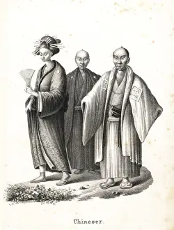 Rudolf Prints: Japanese oiran and samurai