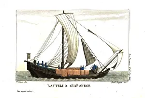 Prevost Prints: Japanese sailboat