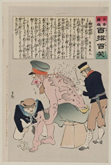 Wounds Gallery: Japanese sailor and soldier are tending to the wounds in the
