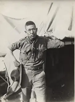 Japanese scouting leader at camp