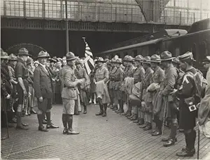 Receiving Prints: Japanese scouts arriving in Copenhagen, Denmark