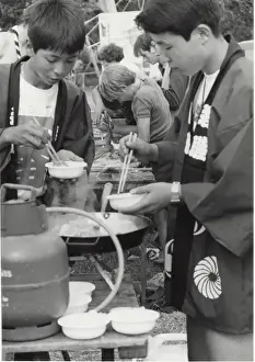 Japanese scouts at jamboree, Blair Atholl, Scotland