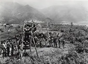 Japanese scouts on an outdoor activity