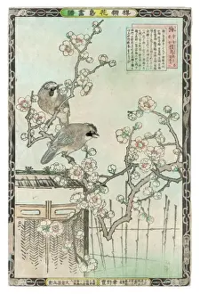 Cherry Prints: Japanese Spring Scene