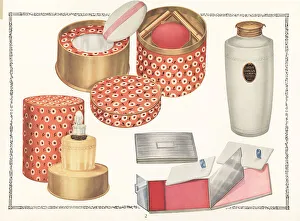 Rouge Prints: Jardin d'Amour brand cosmetics from CPC, 1927