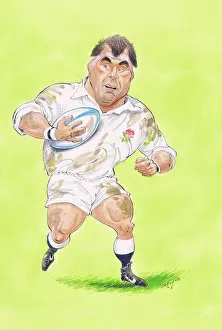 Jason Prints: Jason Leonard (England 1991) - England rugby player