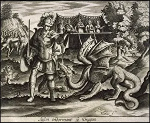 Jason Subdues Dragon