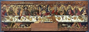 Apostles Collection: Jaume Ferrer I. 15th c. Catalan Gothic painter. Last Supper