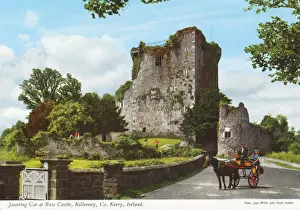Jaunting Car at Ross Castle, Killarney, County Kerry
