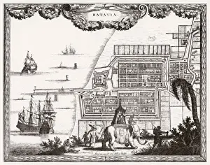 Batavia Prints: Java / Djakarta C1700
