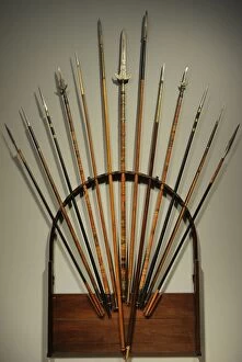 Images Dated 12th September 2013: Java War or Diponegoro War. 1825-1830. Spear rack of Governo