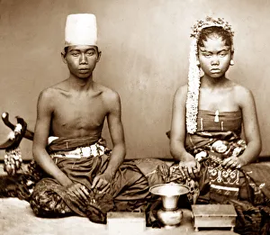 Javanese Bride and Bridegroom - pre-1900