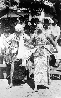 Javanese Prints: Javanese Dancing Masks
