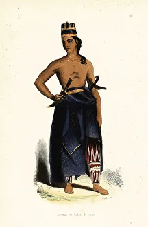 Courtier Prints: Javanese man in court dress