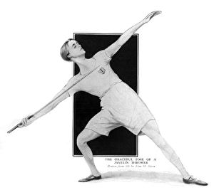 Athletes Collection: Javelin thrower, 1913