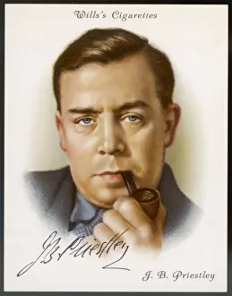 Signature Prints: Jb Priestley / Cig Card