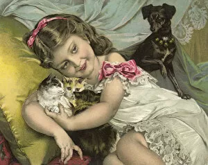 Images Dated 21st August 2020: Jealous Dog Date: 1887