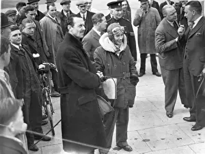 Batten Prints: Jean Batten on her arrival at Croydon