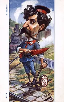 Changing Prints: Jean Bourrat - caricature by Moloch
