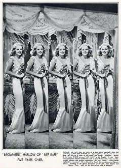 Starred Prints: Jean Harlow in a scene from the M