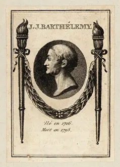 Torch Prints: Jean-Jacques Barthélemy, French scholar, 1716-1795