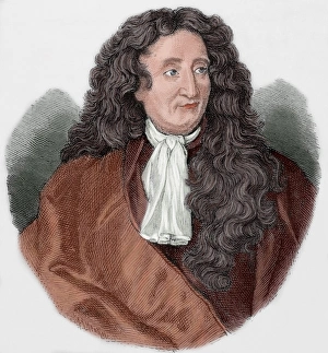 Fable Collection: Jean de la Fontaine (1621-1695). Colored engraving