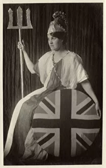 Russell Gallery: Jean Russell in Fancy Dress as Britannia