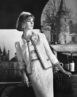 Brocade Prints: Jean Shrimpton in Susan Small