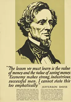 Jefferson Davis, bust-length portrait, facing right