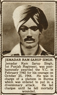 Images Dated 13th October 2016: Jemadar Ram Sarup Singh