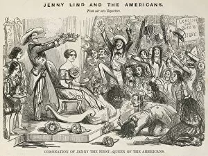 Swedish Collection: Jenny Lind / Punch 1850