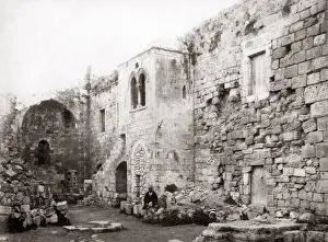 Jeremiahs Cave, Palestine, Israel, circa 1880s