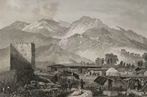 Aubert Prints: Jericho. General view. Engraving by Aubert