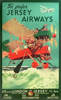 Royal Aeronautical Society Gallery: Jersey Airways Poster
