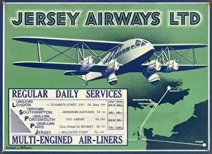 Bi Plane Collection: Jersey Airways Poster