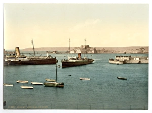 Jersey, arrival of boats, St. Heliers, Channel Islands, Engl Jersey, arrival of boats, St. Heliers, Channel Islands, Engl