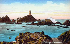 Corbiere Prints: Jersey, Channel Islands - Corbiere Lighthouse