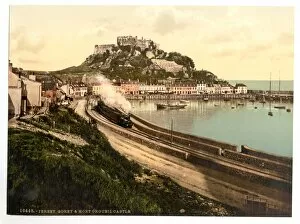 Images Dated 3rd May 2012: Jersey, Gorey and the castle, Channel Island, England
