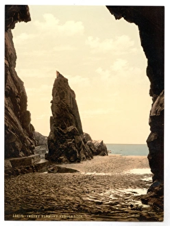 Needle Gallery: Jersey, Plemont Caves and Needle Rock, Channel Islands, Engl