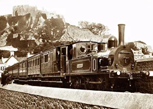 Calvados Prints: Jersey Railway Engine Calvados early 1900s