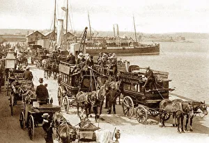 Helier Prints: Jersey St. Helier Harbour early 1900s