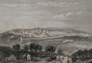 Walled Prints: Jerusalem. General view from the Mount of Olives