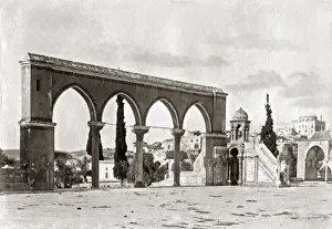 Jerusalem, Palestine (Israel) - pulpit of Cadi Borhan-ed-Din