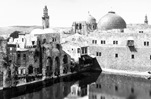 Morality Prints: Jerusalem Pool of Hezekiah probably 1870s