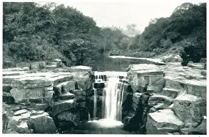 Artificial Prints: Jesmond Dene Waterfall, Newcastle