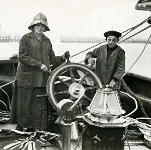 Jessica Borthwick on Red Cross schooner, WW1 Jessica Borthwick on Red Cross schooner, WW1