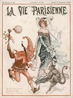 Jester in cap and bells