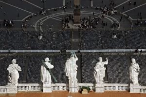 Radial Gallery: Jesus and the Apostles on the roof of St. Peters Basilica