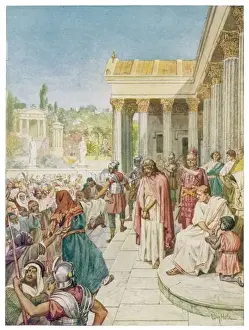 Jesus before Crowd