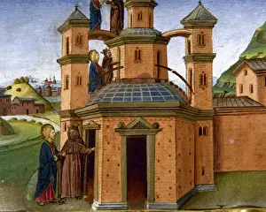 Predis Prints: Jesus and the Devil on the pinnacle of the temple. Codex of